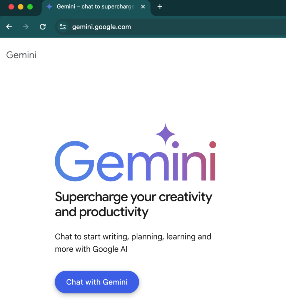 gemini ai website